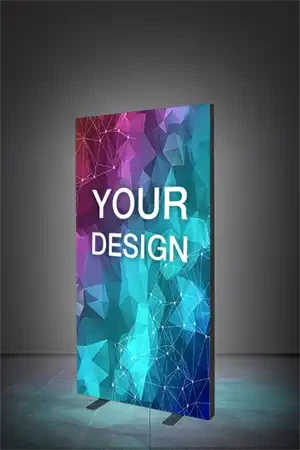 Display LED Lightbox Connect Black 100x200 cm