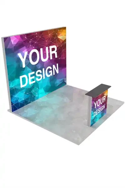 Messestand 3x3 m. LED Lightbox Build