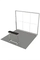 Messestand 3x3 m. LED Lightbox Build