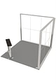 Messestand 3x3 m. LED Lightbox Build vinkel B