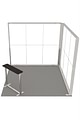 Messestand 3x3 m. LED Lightbox Build vinkel B