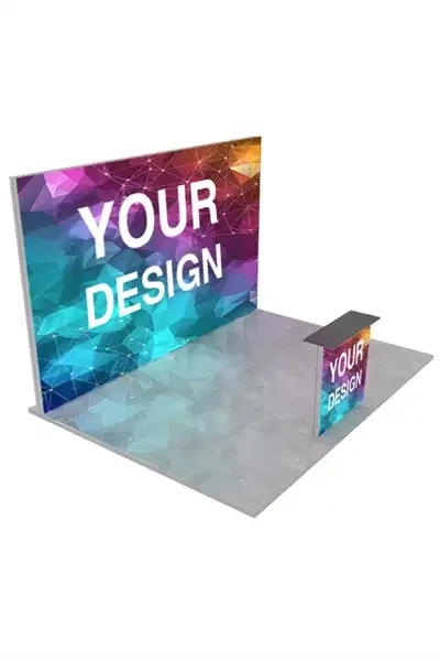 Messestand 4x3 m. LED Lightbox Build