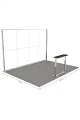 Messestand 4x3 m. LED Lightbox Build