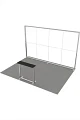 Messestand 4x3 m. LED Lightbox Build