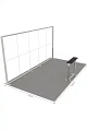 Messestand 5x3 m. LED Lightbox Build