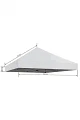 Pavillon 6x3 m. Hvid