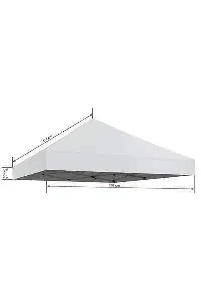 Tag til pavillon standard farver - 3 x 3 m