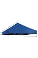 Tag til pavillon standard farver - 3 x 3 m