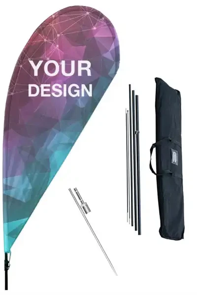 Beachflag Drop - komplet sæt