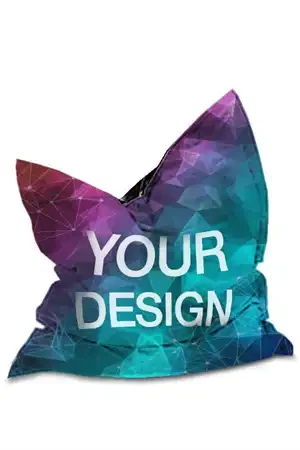 Beanbag med tryk - Kvadratisk