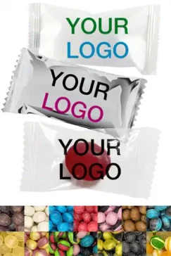 Bolsjer med logo - Flow