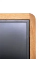 Digital A-Board Element med 43" Samsung-skærm – Egetræ