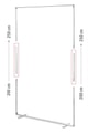 Display SEG Modular 150x250 cm med tryk