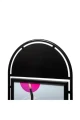 Gadeskilt med rund fod og logotop