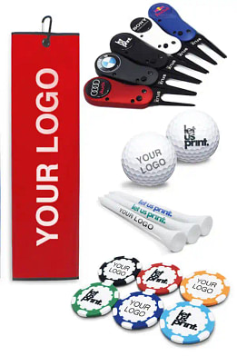 Golfartikler med logo
