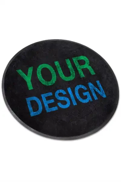 Gulvmåtte med logo - Rund