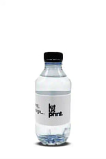 0,3 l dansk vand med logo - logovand i flaske af genbrugsplast