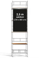Stilladsbanner - banner til stillads til stillads-sektion med bredde på 250 cm. Stillads-banner størrelse 235 x 380 cm.
