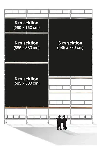 Stilladsbannere - bannere til stillads i forskellige standard-størrelser