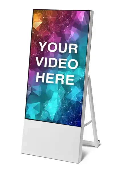 Smart Line A-Board – 43″ Samsung Skærm – Hvid