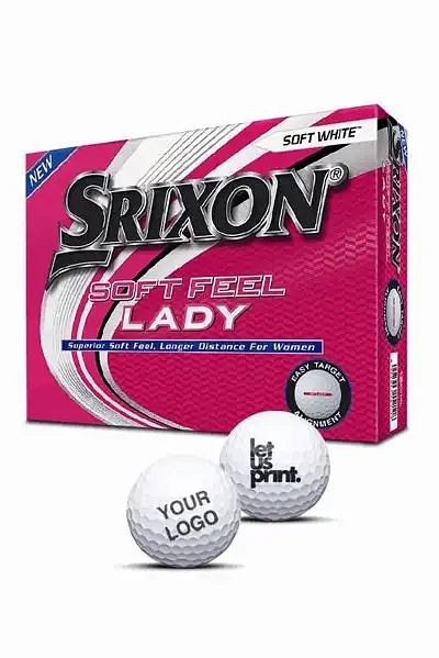 Golfbold med logo - Srixon Soft Feel Lady