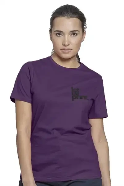 T-shirt med logo Dame - premium