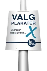 Valgplakat - bikube plade