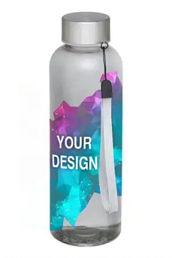 Vandflaske med logo - Plastik 500 ml